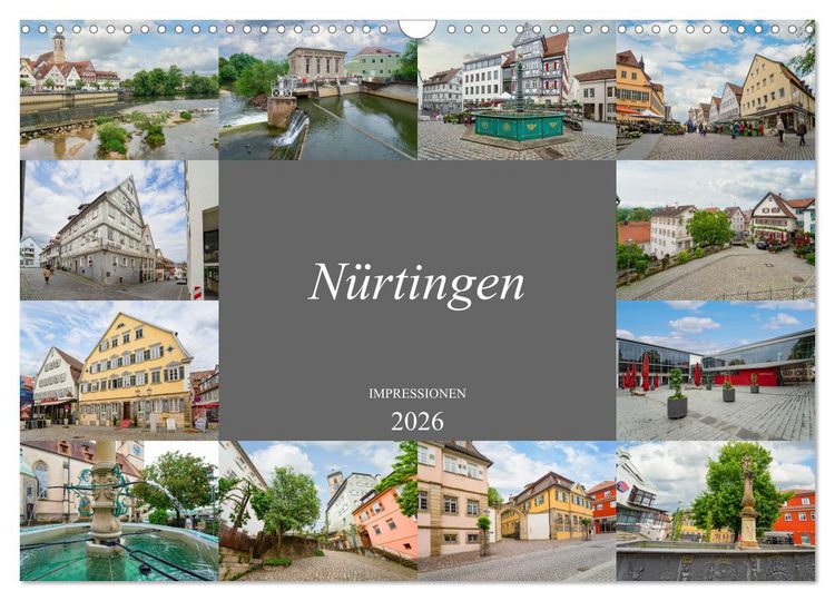 Produktbild: N&uuml;rtingen Impressionen (Wandkalender 2026 DIN A3 quer), CALVENDO Monatskalender