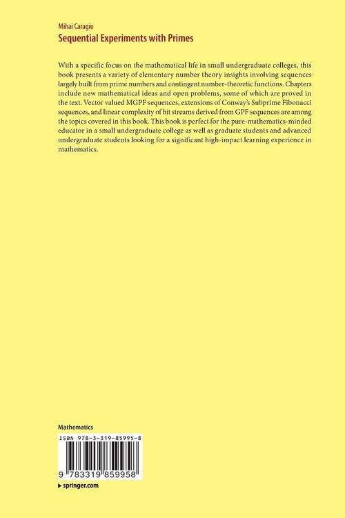 Produktbild: Sequential Experiments with Primes