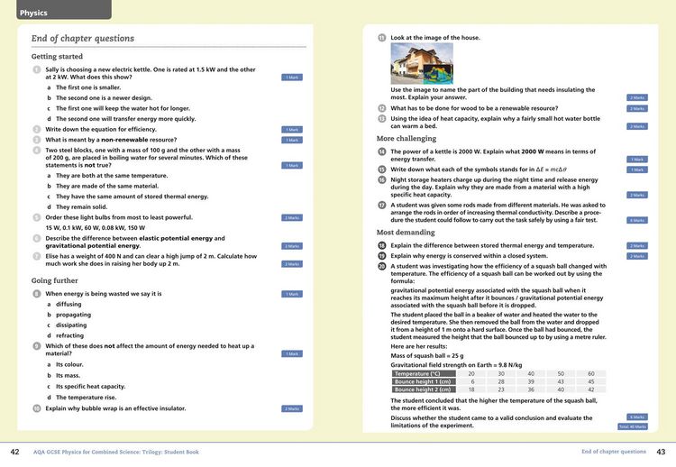 Produktbild: AQA GCSE Physics for Combined Science: Trilogy 9-1 Student Book