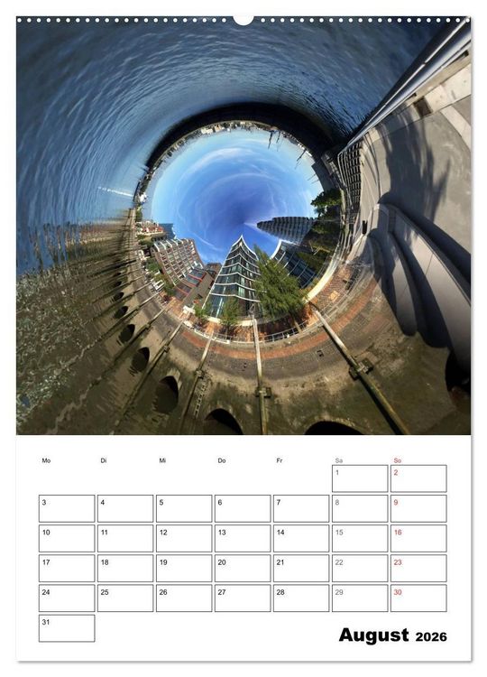 Produktbild: The tiny world of HAMBURG (Wandkalender 2026 DIN A2 hoch), CALVENDO Monatskalender