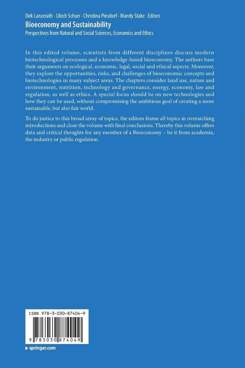 Produktbild: Bioeconomy and Sustainability