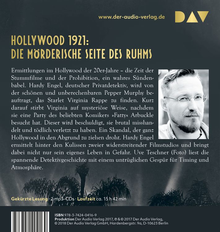 Produktbild: Der Mann, der nicht mitspielt. Hollywood 1921: Hardy Engels erster Fall