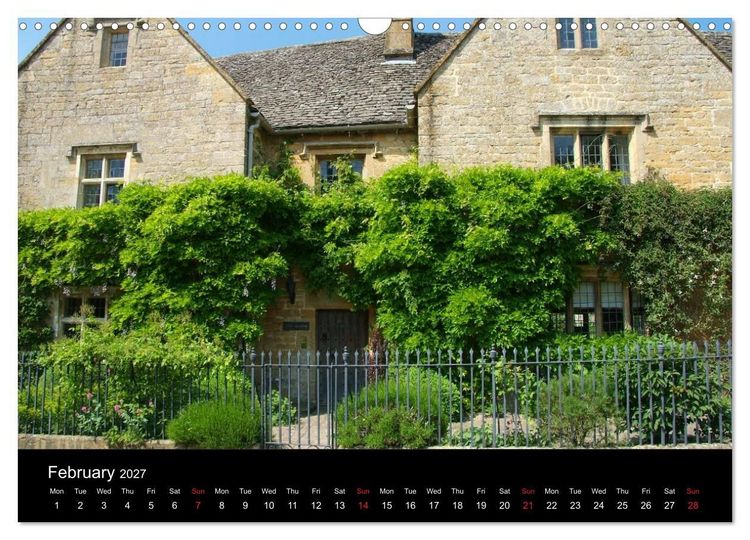 Produktbild: Cotswold Cottages (Wall Calendar 2027 DIN A3 landscape), CALVENDO 12 Month Wall Calendar