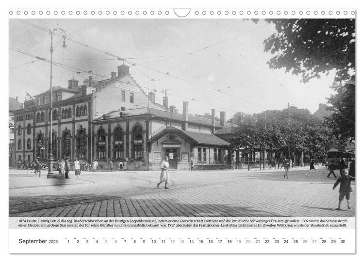 Produktbild: Historisches M&uuml;nchen - Alte M&uuml;nchner Brauereien, Brauh&auml;user und Bierpal&auml;ste (Wandkalender 2026 DIN A3 quer), CALVENDO Monatskalender