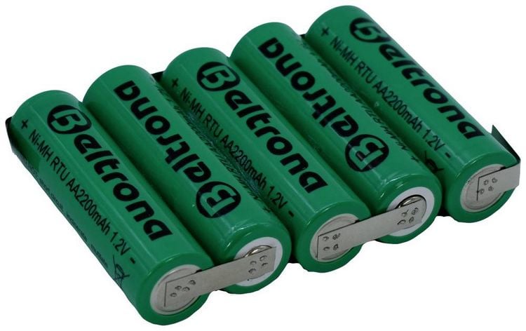 Produktbild: Beltrona RTU5AAZ Akkupack 5x Mignon (AA) Z-L&ouml;tfahne NiMH 6V 2200 mAh