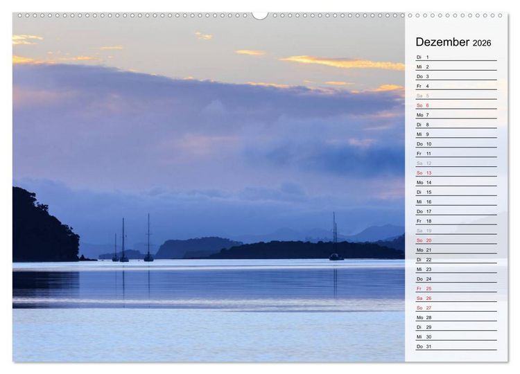 Produktbild: Sehnsucht nach Neuseeland (Wandkalender 2026 DIN A2 quer), CALVENDO Monatskalender