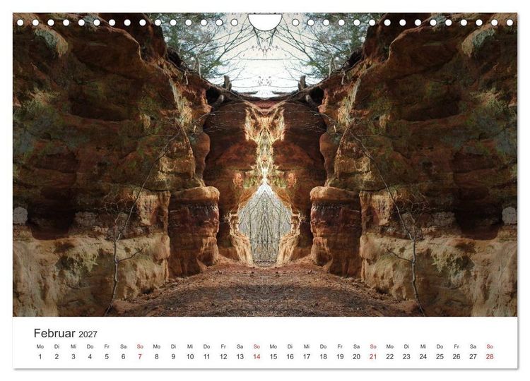 Produktbild: Spiegelwelten - Natur anders sehen (Wandkalender 2027 DIN A4 quer), CALVENDO Monatskalender