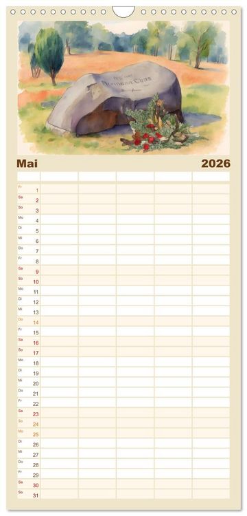 Produktbild: Familienplaner 2026 - Zauberhaftes L&uuml;neburg mit 5 Spalten (Wandkalender, 21 x 45 cm) CALVENDO