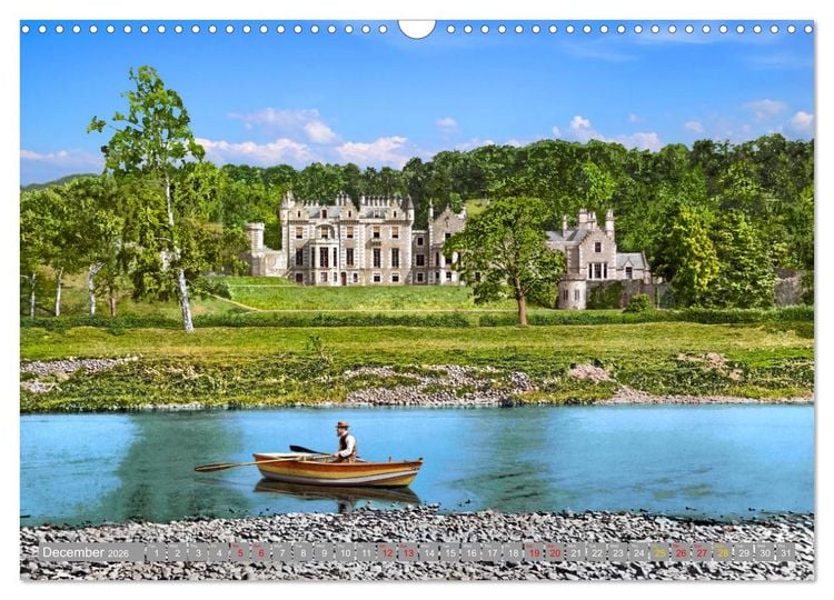 Produktbild: Scotland around 1900 - photos restored and colourised (Wall Calendar 2026 DIN A3 landscape), CALVENDO 12 Month Wall Calendar
