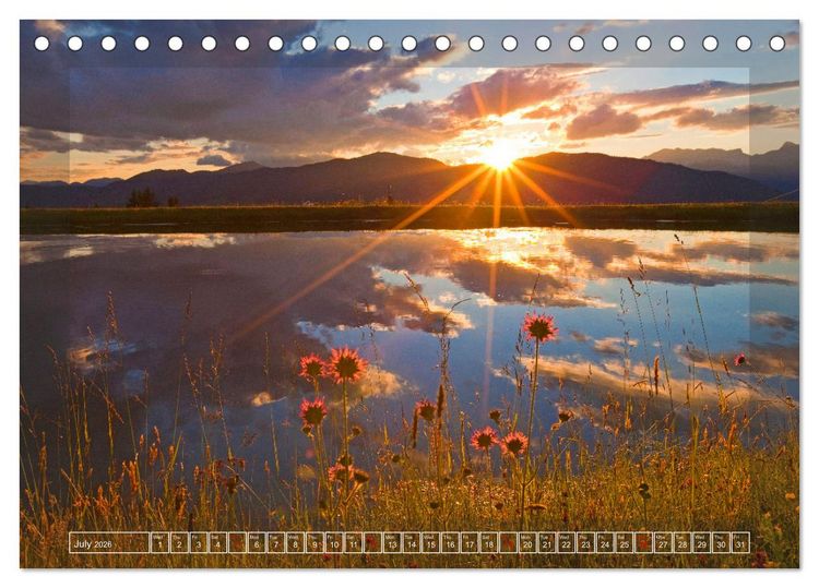 Produktbild: When the sun rises and sets (Desk Calendar 2026 DIN A5 landscape), CALVENDO 12 Month DeskCalendar