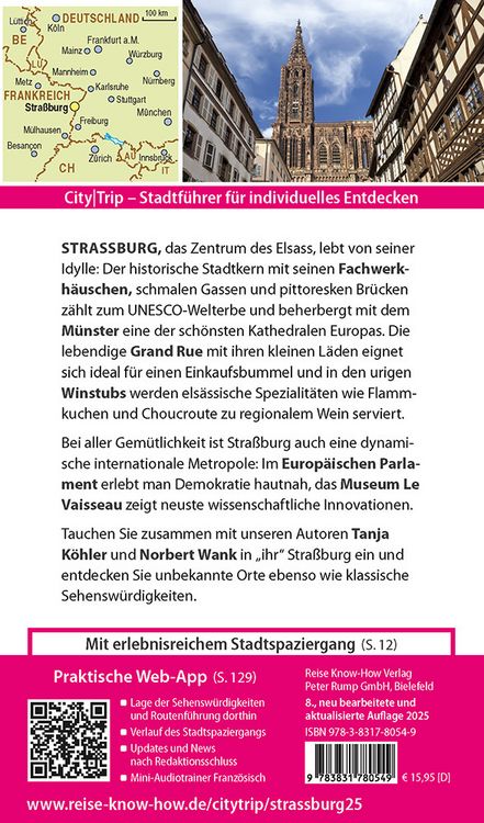 Produktbild: Reise Know-How CityTrip Stra&szlig;burg