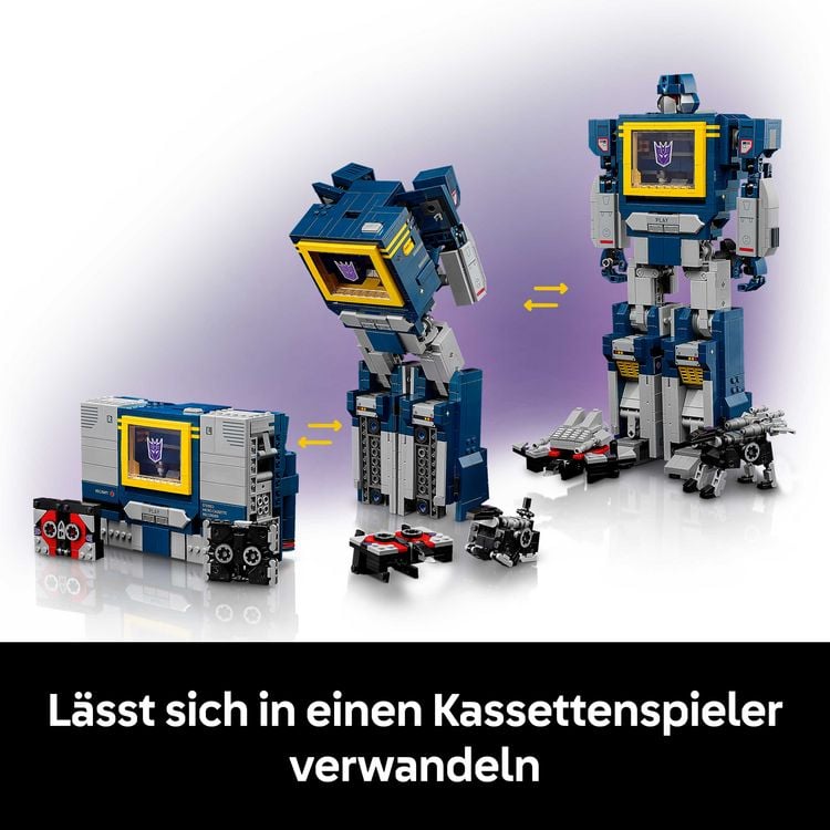 Produktbild: LEGO Icons 10358 Transformers: Soundwave, Modellbau f&uuml;r Erwachsene