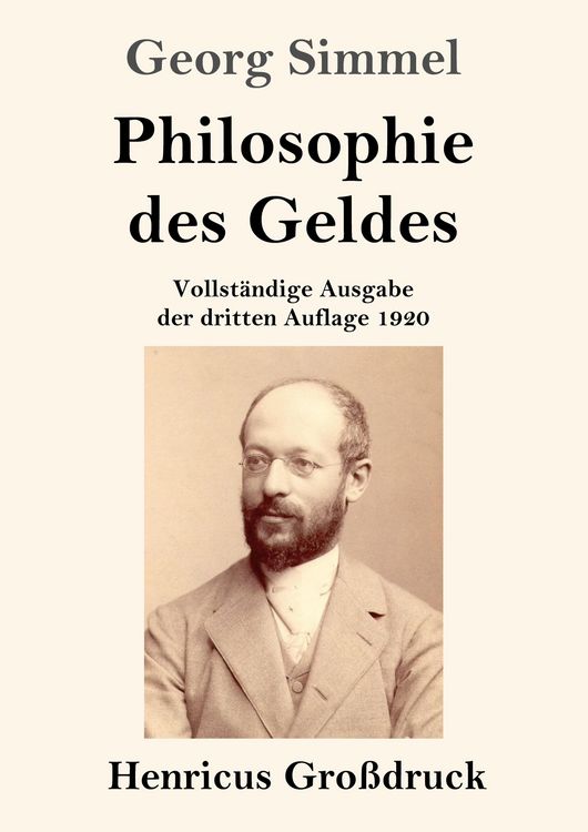 Produktbild: Philosophie des Geldes (Gro&szlig;druck)