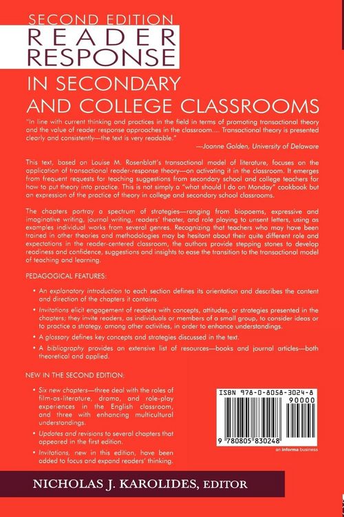 Produktbild: Reader Response in Secondary and College Classrooms