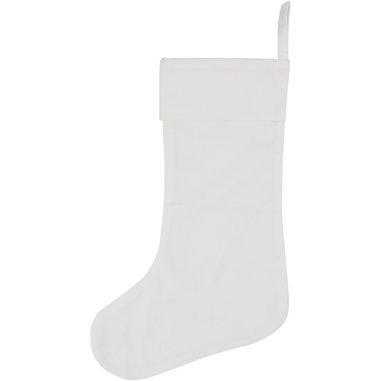 Produktbild: Creativ Company Weihnachtsstrumpf, H 40 cm, B 26 cm, 210 g, Wei&szlig;, 1 Stk