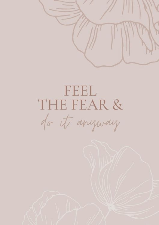 Produktbild: Blossom Collection / Notizbuch, Bullet Journal, Journal, Planer, Tagebuch "Feel the Fear & Do it anyway"