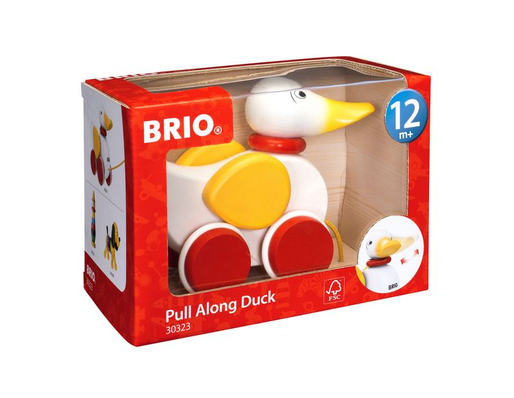 Produktbild: BRIO Infant/ Toddler - Nachziehente, wei&szlig;