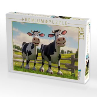 Produktbild: CALVENDO Puzzle Kuhwunder | 1000 Teile Lege-Gr&ouml;&szlig;e 64x48cm Foto-Puzzle f&uuml;r gl&uuml;ckliche Stunden