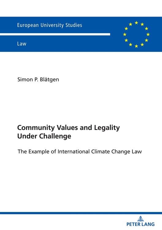 Produktbild: Community Values and Legality under Challenge