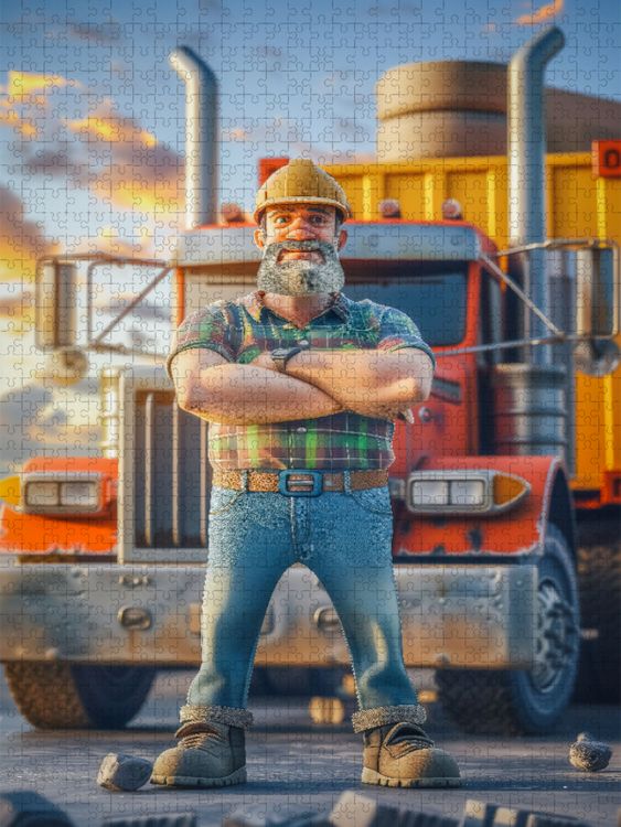 Produktbild: CALVENDO Puzzle Kraftfahrer | 1000 Teile Lege-Gr&ouml;&szlig;e 64x48cm Foto-Puzzle f&uuml;r gl&uuml;ckliche Stunden