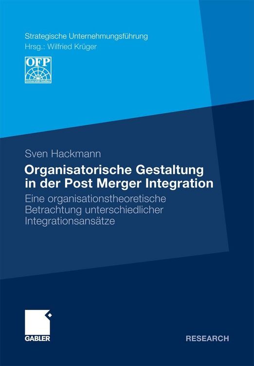 Produktbild: Organisatorische Gestaltung in der Post Merger Integration
