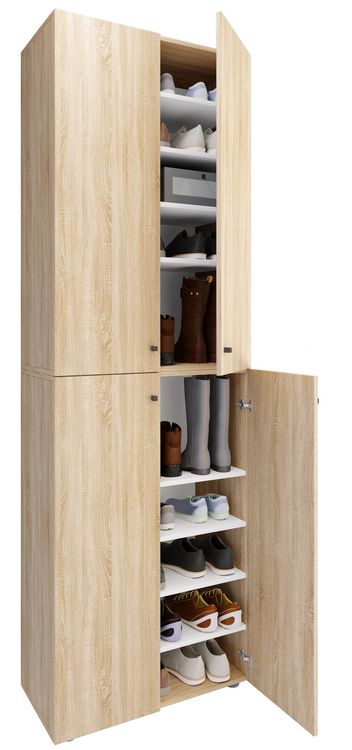 Produktbild: XL Holz Gro&szlig;er Schuhschrank Schuhkommode Lona 10