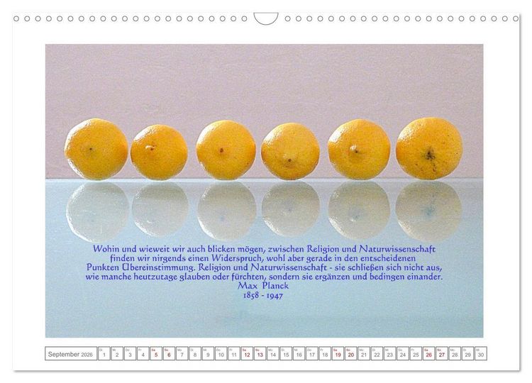 Produktbild: Quantenphysikalischer Nachdenk-Kalender (Wandkalender 2026 DIN A3 quer), CALVENDO Monatskalender