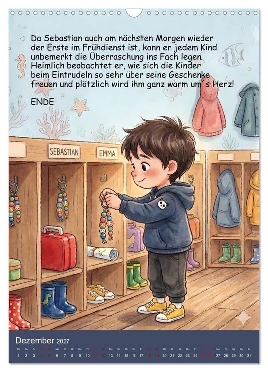 Produktbild: Sebastian - der nicht teilen wollte (Wandkalender 2027 DIN A3 hoch), CALVENDO Monatskalender