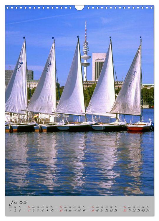 Produktbild: Hamburg - Eine Stadt mit vielen Gesichtern (Wandkalender 2026 DIN A3 hoch), CALVENDO Monatskalender