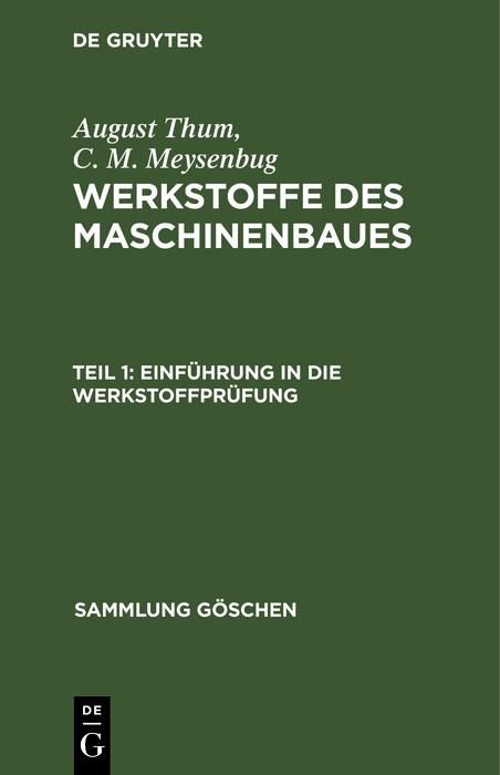 Produktbild: Einf&uuml;hrung in die Werkstoffpr&uuml;fung