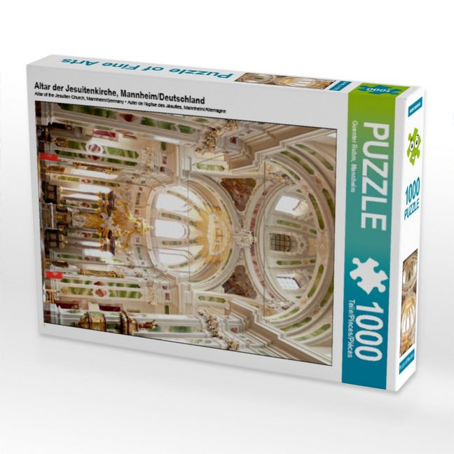Produktbild: CALVENDO Puzzle Altar der Jesuitenkirche, Mannheim/Deutschland | 1000 Teile Lege-Gr&ouml;&szlig;e 64x48cm Foto-Puzzle f&uuml;r gl&uuml;ckliche Stunden
