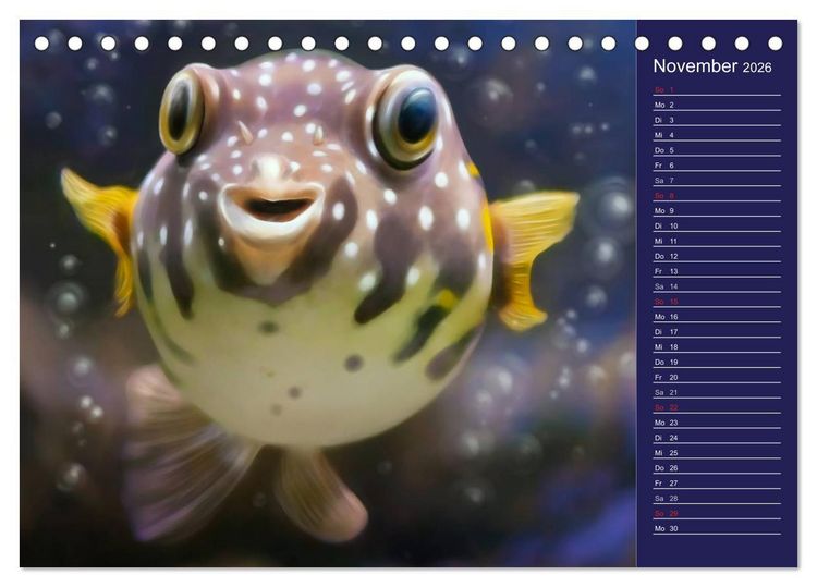 Produktbild: S&uuml;sse Tierwelt / CH-Version / Geburtstagskalender (Tischkalender 2026 DIN A5 quer), CALVENDO Monatskalender