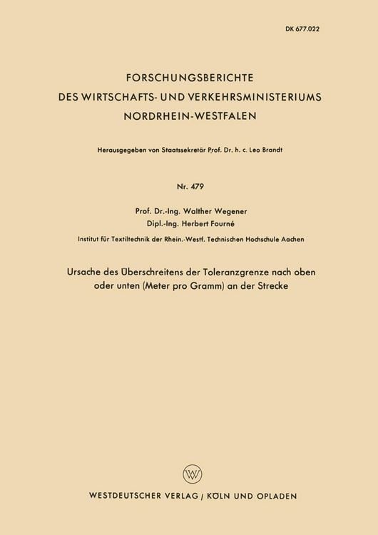 Produktbild: Ursache des &Uuml;berschreitens der Toleranzgrenze nach oben oder unten (Meter pro Gramm) an der Strecke