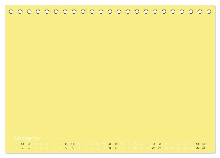 Produktbild: Bastelkalender - Gelb (Tischkalender 2027 DIN A5 quer), CALVENDO Monatskalender