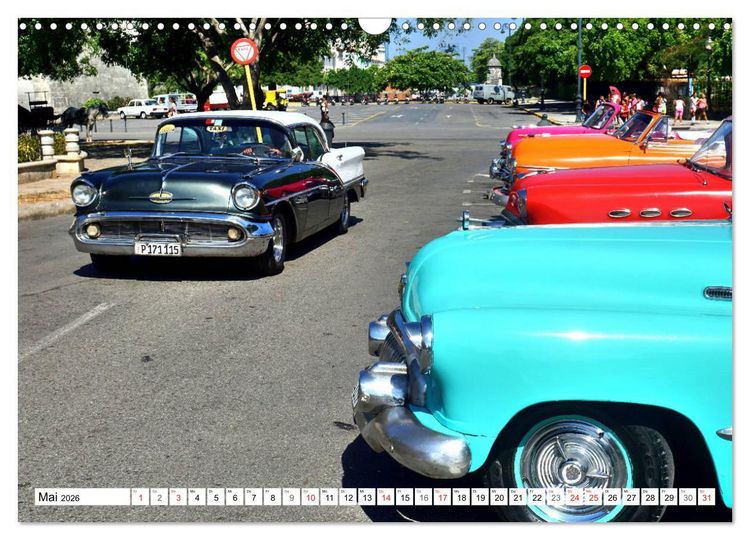 Produktbild: Golden Rocket 88 - Oldsmobile 1957 in Kuba (Wandkalender 2026 DIN A3 quer), CALVENDO Monatskalender
