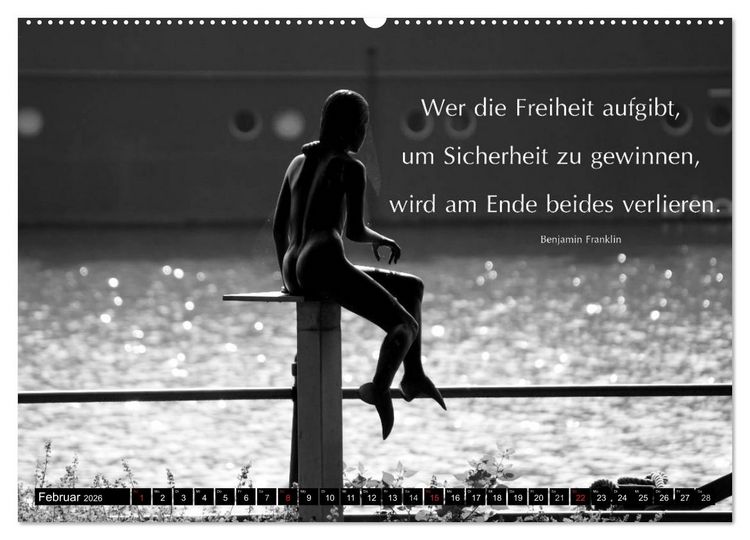 Produktbild: Weisheiten, Zitate und Spr&uuml;che - Ein Jahr voller Gedanken 2026 (hochwertiger Premium Wandkalender 2026 DIN A2 quer), Kunstdruck in Hochglanz