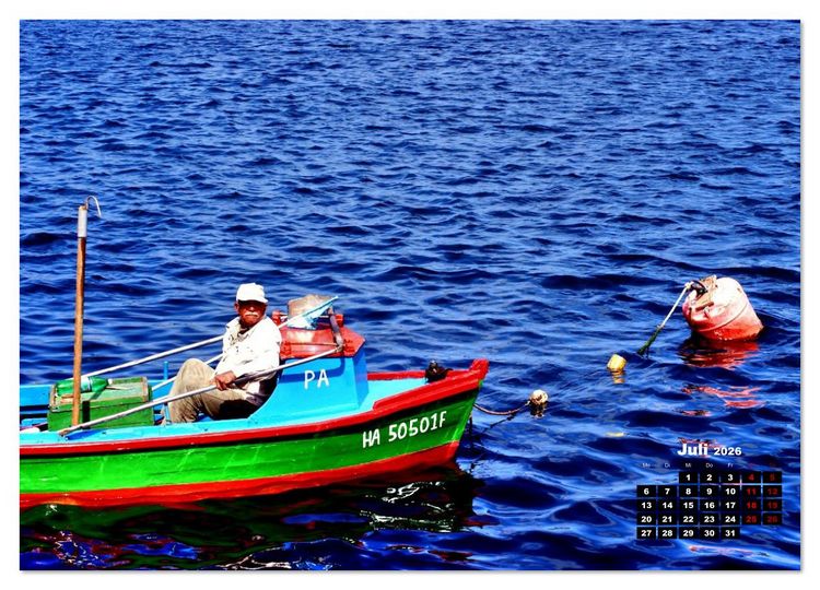 Produktbild: Pescadores - Fischer in Havanna (Wandkalender 2026 DIN A3 quer), CALVENDO Monatskalender