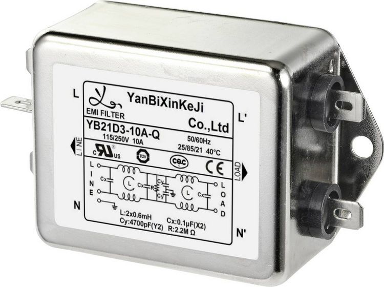 Produktbild: TRU COMPONENTS TC-10471948 Entst&ouml;rfilter 250 V/AC 10 A 0.6 mH (L x B x H) 75 x 51 x 37 mm 1 St.