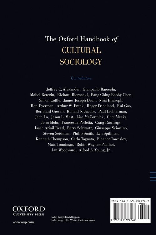 Produktbild: The Oxford Handbook of Cultural Sociology