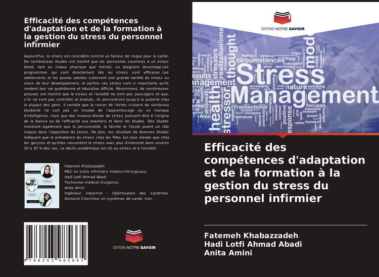 Produktbild: Efficacit&eacute; des comp&eacute;tences d'adaptation et de la formation &agrave; la gestion du stress du personnel infirmier
