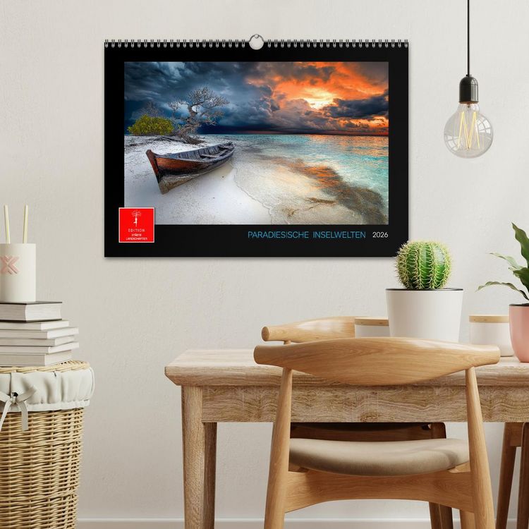 Produktbild: Paradiesische Inselwelten (Wandkalender 2026 DIN A3 quer), CALVENDO Monatskalender