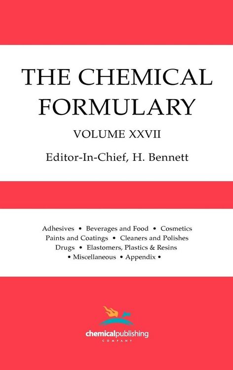 Produktbild: The Chemical Formulary, Volume 27