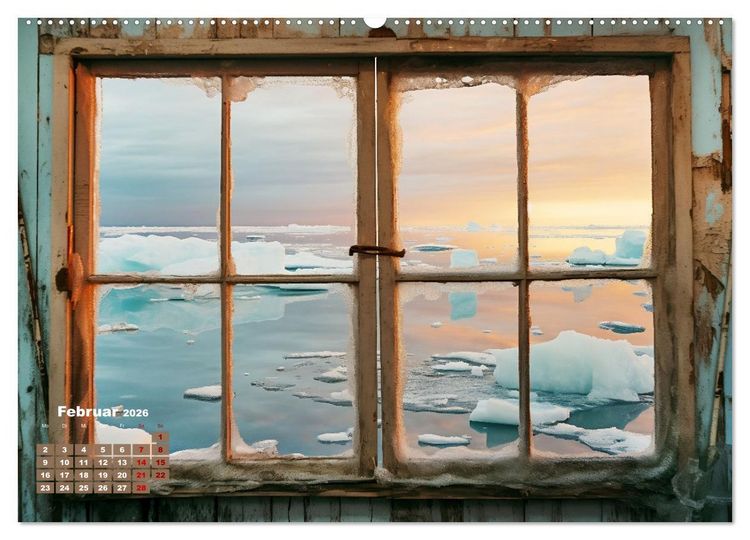 Produktbild: Aus dem Fenster geblickt (Wandkalender 2026 DIN A2 quer), CALVENDO Monatskalender