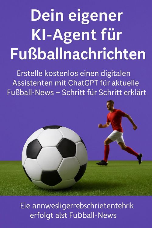 Produktbild: Dein eigener KI-Agent f&uuml;r Fu&szlig;ballnachrichten