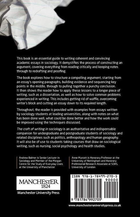 Produktbild: The craft of writing in sociology