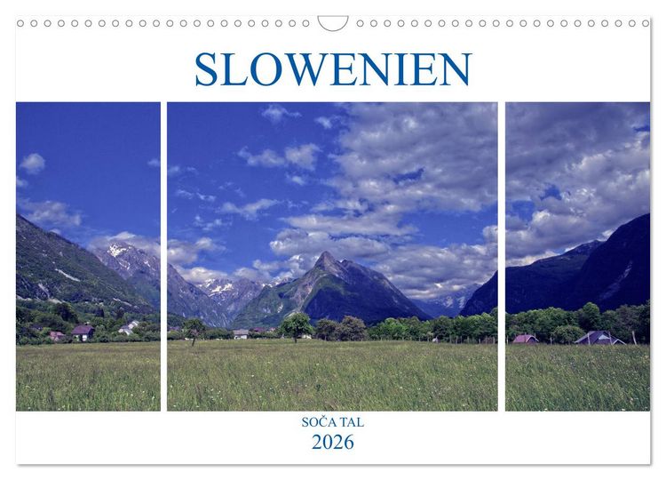 Produktbild: Slowenien - Soca Tal (Wandkalender 2026 DIN A3 quer), CALVENDO Monatskalender