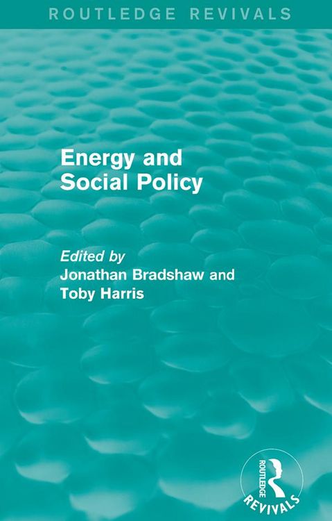 Produktbild: Energy and Social Policy (Routledge Revivals)