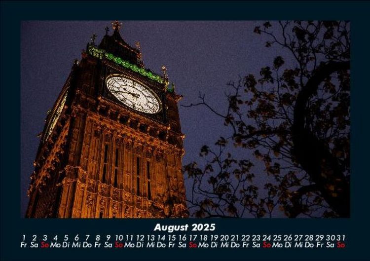 Produktbild: London 2025 Fotokalender DIN A5