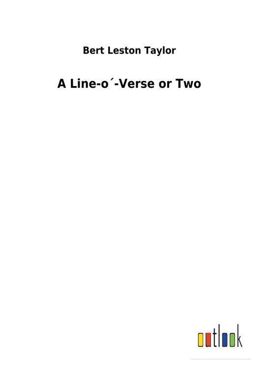 Produktbild: A Line-o&acute;-Verse or Two