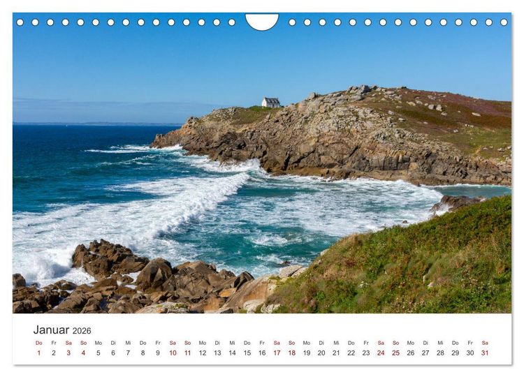 Produktbild: Die Bretagne - Traumpfade (Wandkalender 2026 DIN A4 quer), CALVENDO Monatskalender